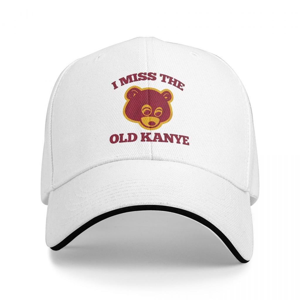 I Miss The Old Kanye West Bear Baseball Caps Snapback Baseball Hats Breathable Casual Casquette Outdoor for Men And Women