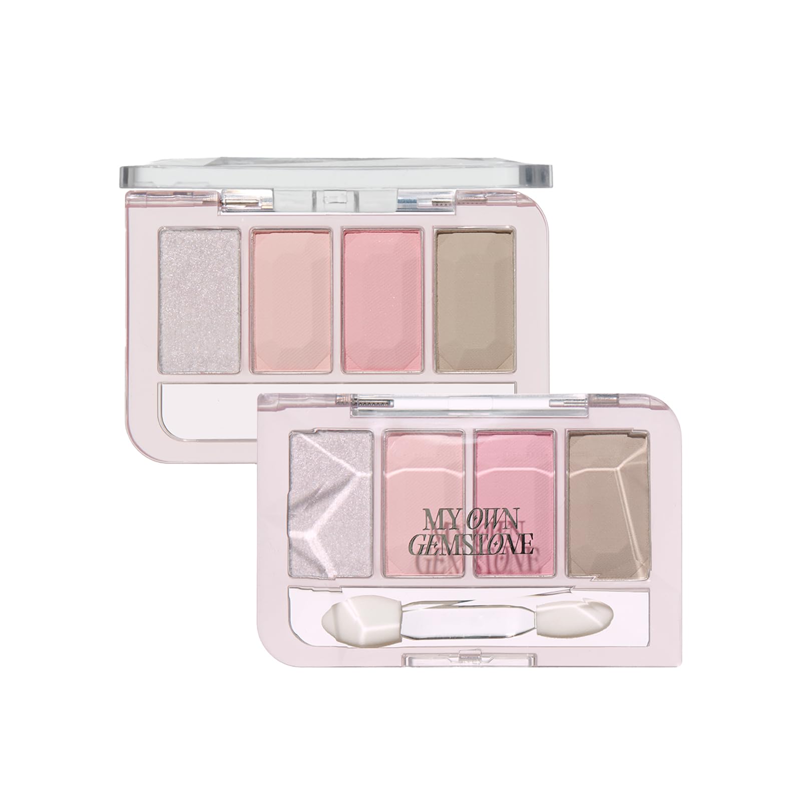 

Палитра теней для век ETUDE Play Color Eyes Mini Cool Luck to You, 4 цвета, мерцающие матовые тени для век, трендовый цвет камня по рождению, 1 шт. [Etude Official] розовый