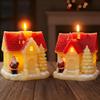 Christmas Candle Molds Holiday House Mould 3D Silicone Mold for Resin Casting Christmas Making Home Decor Holiday Crafts