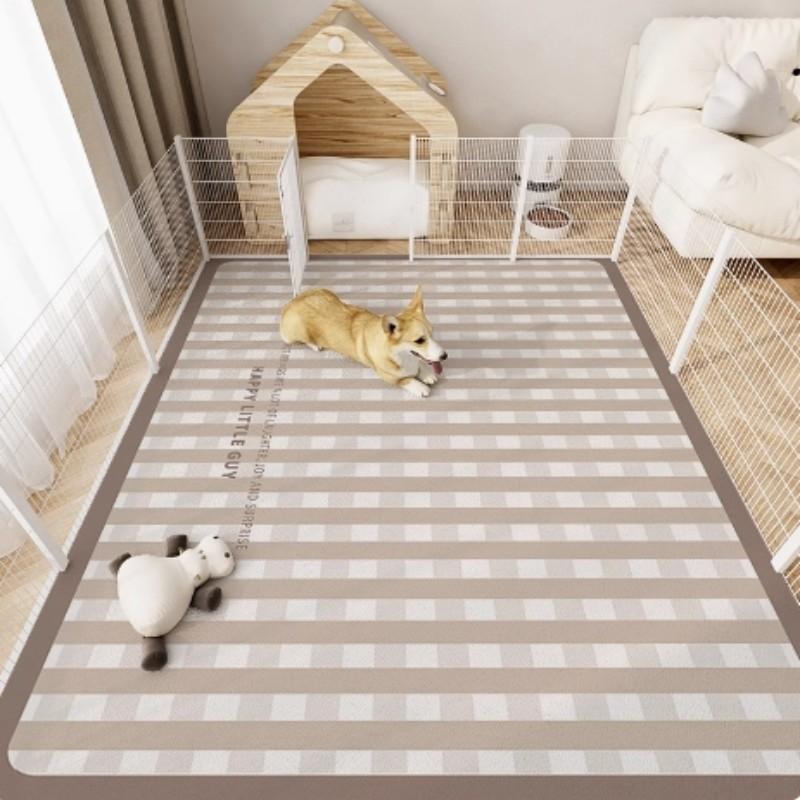 VIKAMA Pet Waterproof Carpet, Cat And Dog Feeding Mat, Home Decoration, Anti-Slip And Splash-Proof Dog Food, Cat Cage Floor Mat