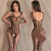 Sex Underwear Fishing Net One-piece Suspender Stockings Jacquard One-piece Net Clothes Open Gear Free Net Socks 2