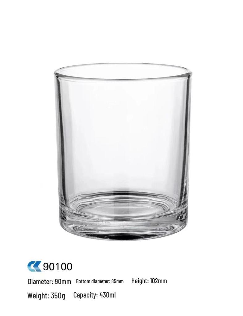 Thickened Transparent Glass Candle Holder for DIY Aromatherapy Candles