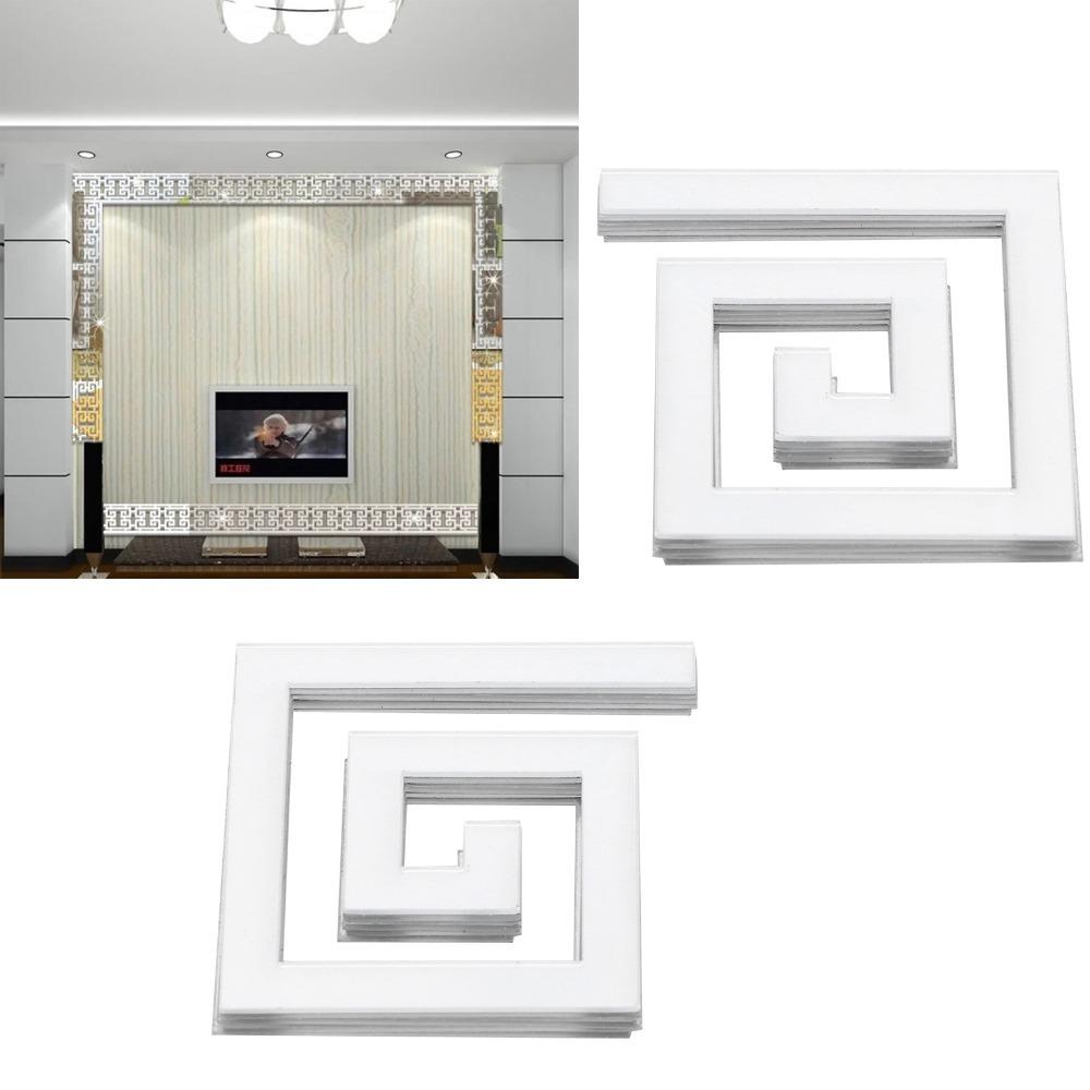 10Pcs Acrylic Acrylic Wall Decor 3D 3D Wall Sticker Decorative Wall Decal  Room Decor