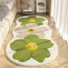 Sunflower Carpet Special-shaped Flower Bedroom Bedside Blanket Living Room Thickened Imitation Cashmere Floor Mat