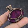 Natural Purple Labradorite Copper Wire Wrap Tree Of Life Pendant 1.77" F9b57