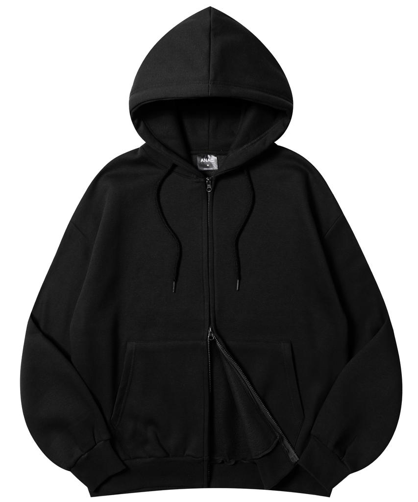 Another Archive Relax 2-Way Oversized Zip-Up Hoodie_White Melange