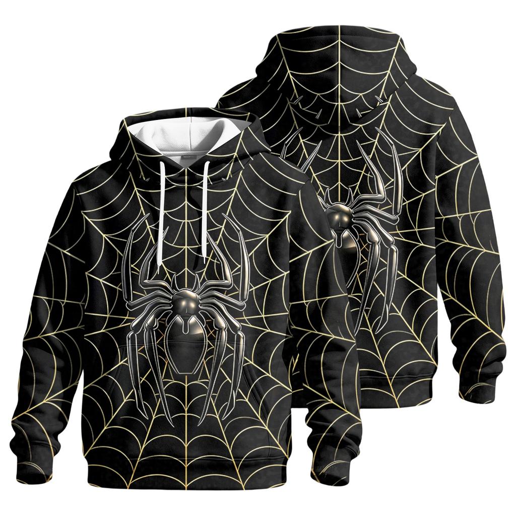 Men's Casual Loose Fit Hoodie with Pocket and Drawstring, Printed Graphic for Everyday Wear