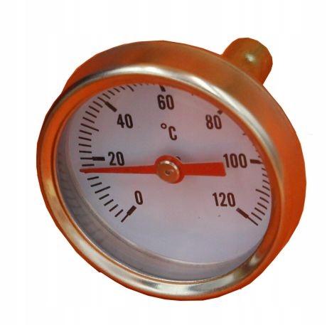 Termometr Axialny Bimetaliczny 40Mm 0-120°C 1/4"