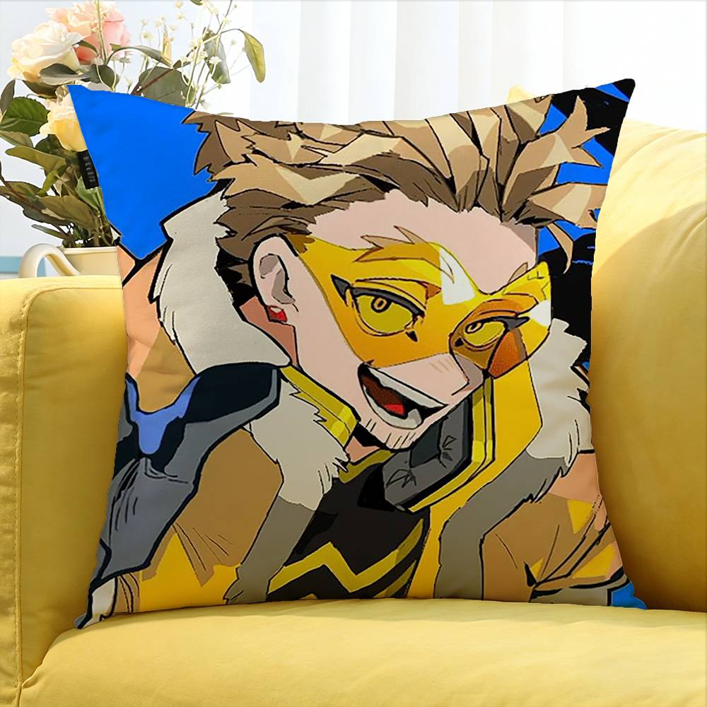 My H-Hero Anime Hawks   Various Sizes Square Pillow Case For Car Home Bedchamber Decor