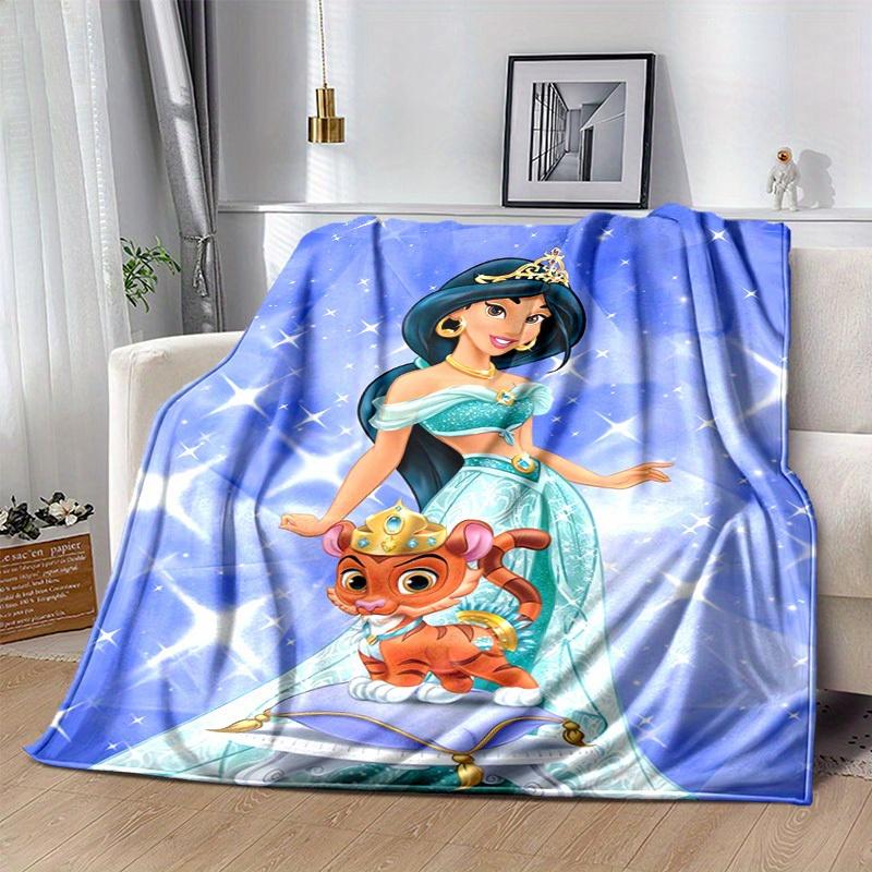 1 peça, Manta Disney Princesa Jasmine & Tigre Bebê Decoração de Casa, Capa de Sofá, Exterior, Presente para Amigos, Mantas, Quarto, Sala de Estar, Viagem