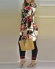 2023 Spring Women's European & American V-Neck Long-Sleeve Fashion Set