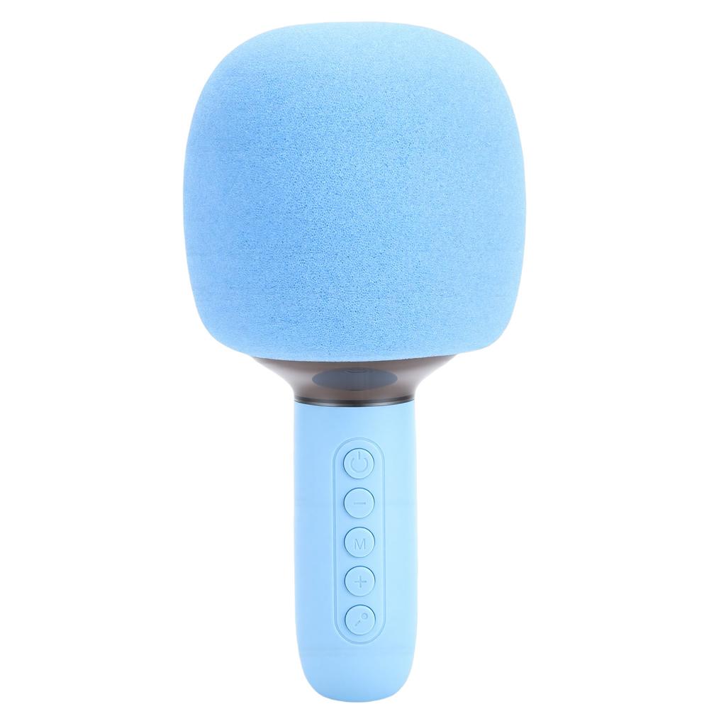 Wireless Bluetooth Karaoke Microphone Machine Portable Handheld Mic Speaker with RGB Lights 3.5mm AUX Jack 5 Sound
