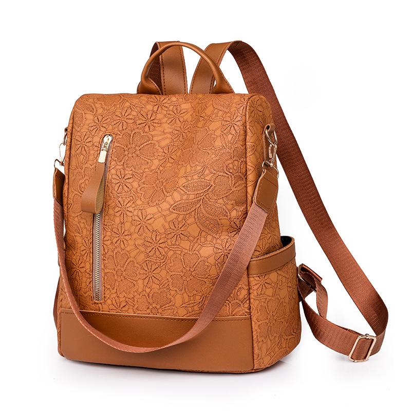 

Жіночий рюкзак Протиугінний дорожній рюкзак великої місткості коричневий