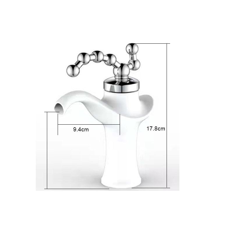 

Retro Table BasinFaucet Brass Gun Gray Hot and Cold Mixed Faucet Deck-mounted Sink Tap Creative Single Handle Single Hole Tap