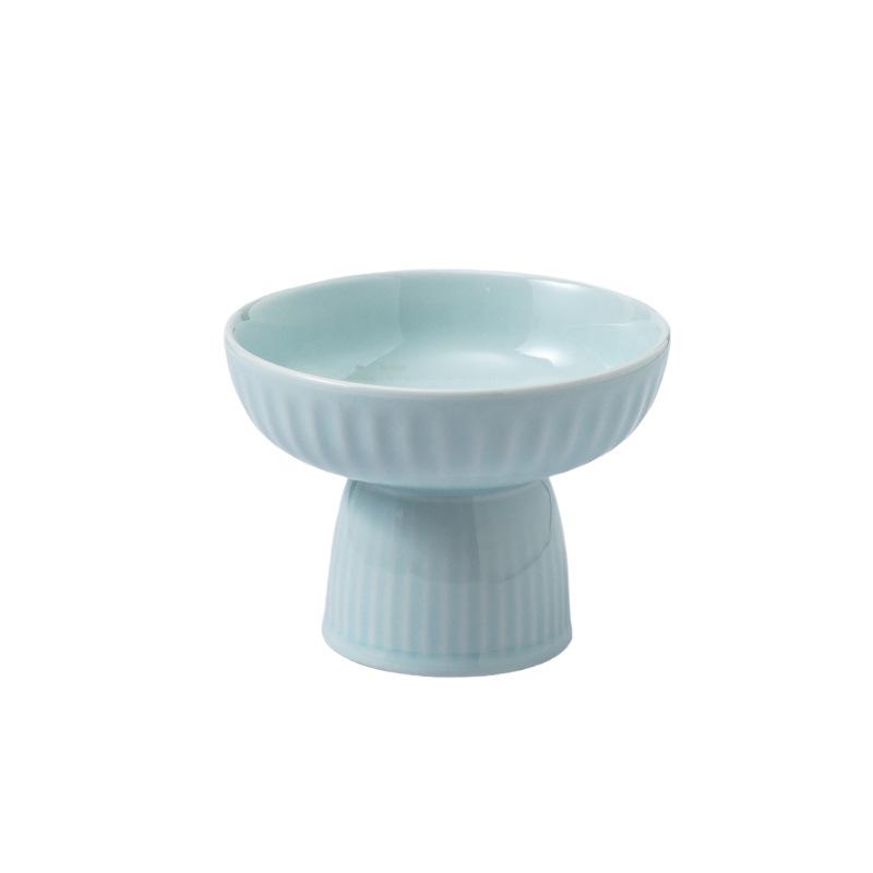 High-Value High-Footed Plate Household Snack Plate Fireplace Tea Dessert Bowl Creative Ice Cream Bowl Dessert Bowl