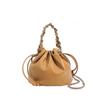 Versatile Messenger Bucket Bag New Small Leather Chain Shoulder Bag Portable Drawstring Women