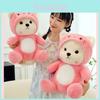 New Pink Lily Bear Transformed Into Kt Cat Teddy Bear Hat Plush Toy Factory Wholesale