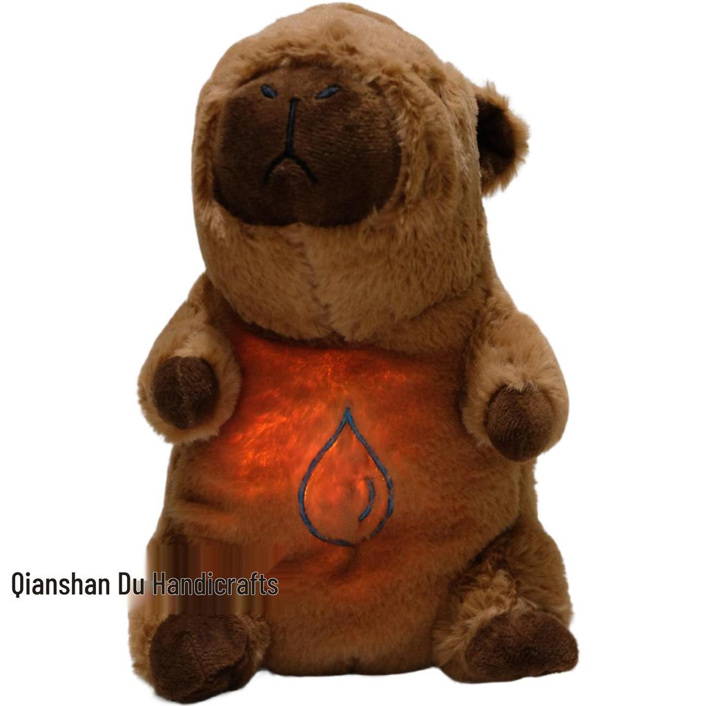 Capybara & Friends: Musical Plush Toy with Light-Up Features (Strawberry, Avocado, Donkey, Tiger)