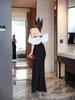 Glamorous Black Evening Gown for Women - Slimming & Elegant Party Dress