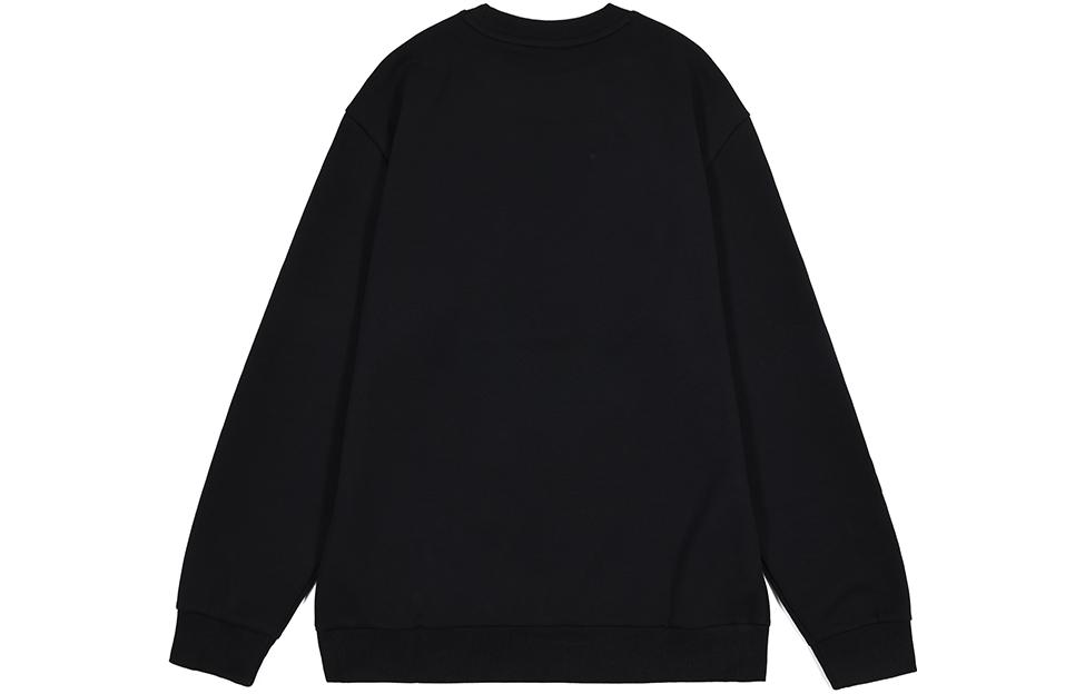 Li Ning Sweatshirts Men's Black Crew Neck Moderate Regular AWDTC71-1