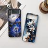 Case For Samsung Galaxy Z Flip 6 5 4 3 Phone Case Flower Butterfly Leather-Grain Shockproof Cover For Galaxy Z Flip6 Flip4 Flip5