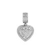 5A+ CZ Heart Shaped Necklaces Bling Bing Hip Hop Necklaces Classic Iced Out Pendant  Rapper Jewelry