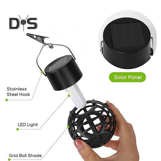 Solarna Mini Wisząca Lampka Płomień Łatwa w Instalacji Wodoodporna Automatyczne Włączanie/Wyłączanie Energooszczędna LEDowa Latarnia Solarna Dekoracja Ogrodu