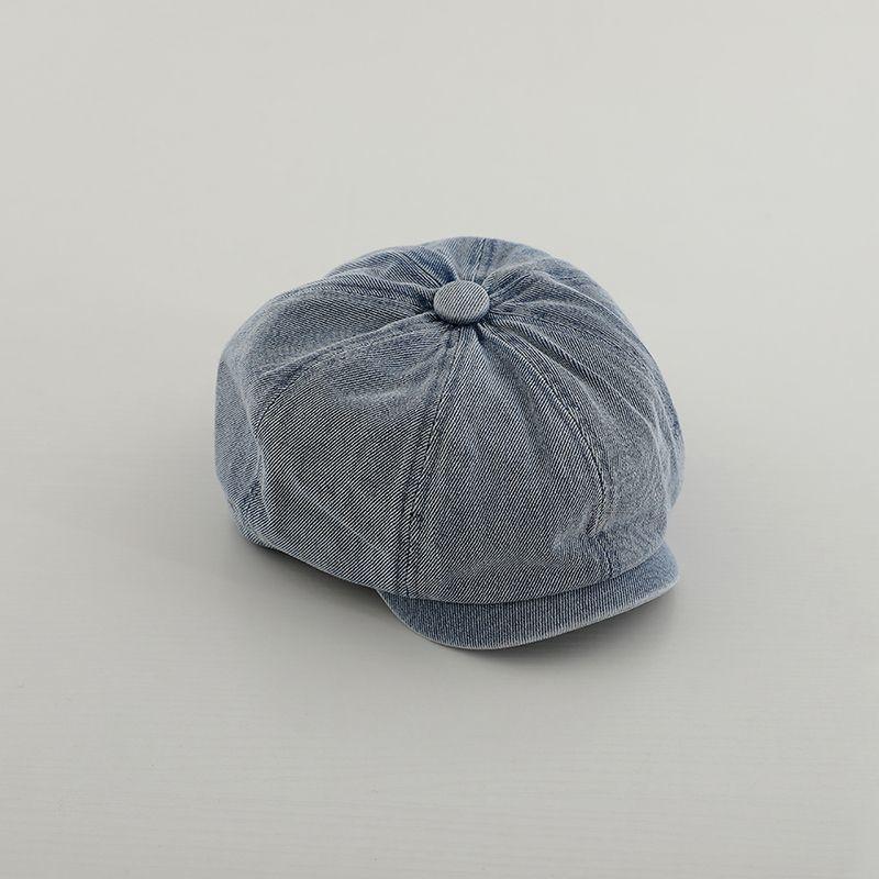 Autumn Beret Cap for Boys and Girls Western-Style Character Hat for Children Casual Wear In Spring and Fall