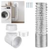 90 Degree Exhaust Hose Dryer Vent Wall Plate Dryer Vent Connector Kit Dryer Duct Connector Easy Installation Accessories