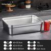 HUIHUADU Stainless Steel Rectangular Food Storage Container
