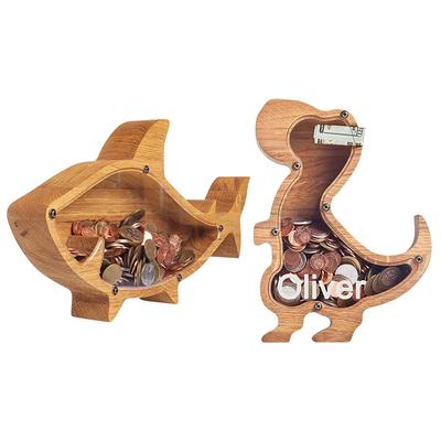 Wooden Piggy Bank for Kids Animalscoin Bank Money Saving Box Money Bank Coin Bank Cash Box Money Box Atm Savings Bank Gifts