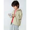 Brand Children's Clothing Windbreaker Spring New Style Kids' Jacket Solid Color Hooded Zipper Jacket for Boys and Girls