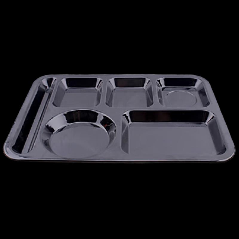 Melamine Six-Compartment Cafeteria Tray