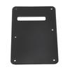 Guitar Back Plate Scratch Resistant Electric Guitar Tremolo Cavity Cover Backplate for ST SQ Black