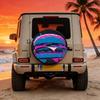 Pop Art Hamburger Tire Cover Durable Polyester Spare Wheel Protector for Universal SUV