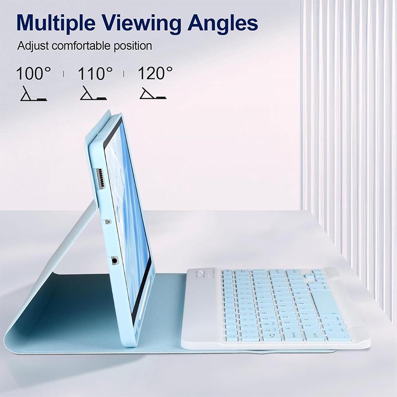Samsung S6 Lite Wireless Bluetooth Keyboard Protective Case P610, Detachable 10.4" Tablet Shell, Silent Typing.