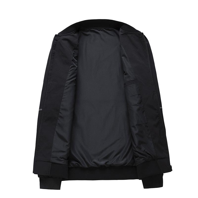 Herren Herbst Casual Business Koreanischer Stil Slim-fit Stehkragen Jacke Einfarbig Schlichte Dünne Jacke Herren