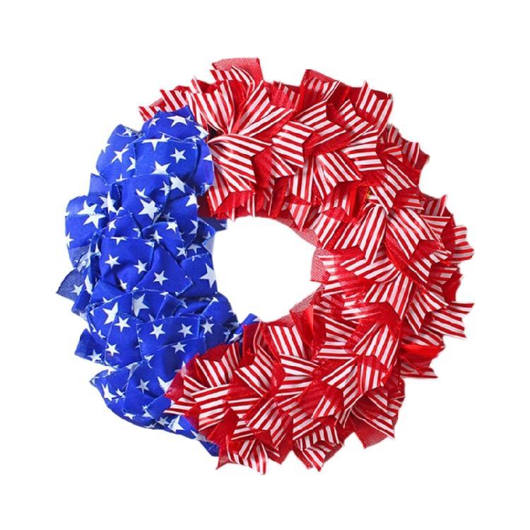 Independence Day Holiday Wreath Wall Hanging Decoration For Front Door Window Staircase Display Indoor And Indoor Use