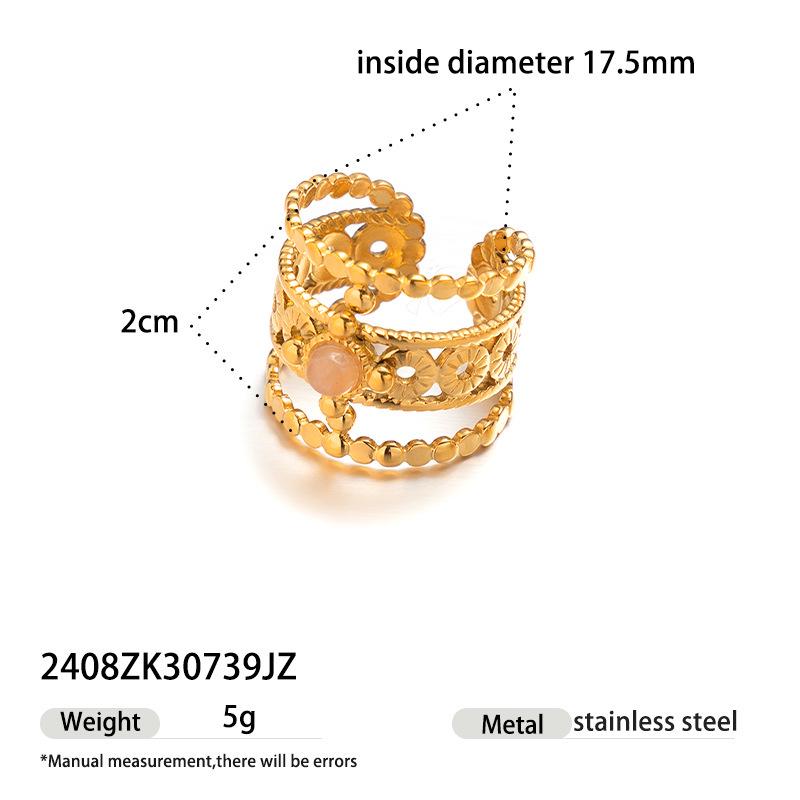 Versatile Zircon Inlaid Irregular Ring for Women - Exquisite Autumn/Winter Style