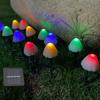 Solar Powered LED Mushroom String Lights for Outdoor Garden Patio Terra Path Fairy Landscape Lighting