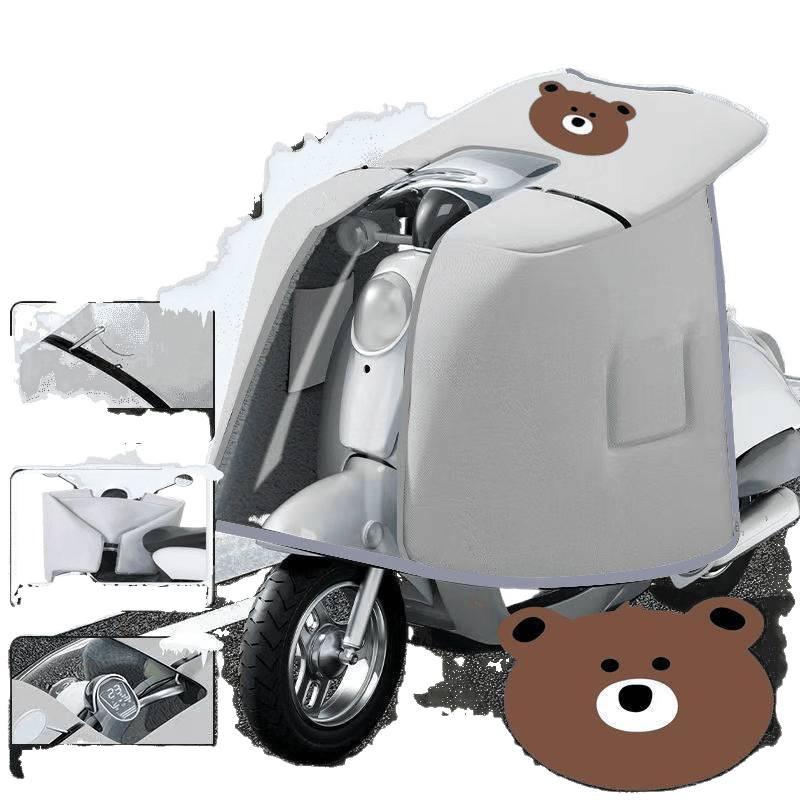 Ganzjahres-Doppelseitige Wasserdichte Windschutzscheibe für Elektrofahrräder