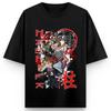 Demon Slayer Anime Printing Oversized Cotton Tshirt Men and Women Comfortable Harajuku Trend Y2K  Summer Absorb Sweat Tshirt