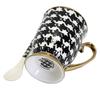Porcelain Mug 300 with Spoon In a Box, Gift Collection Houndstooth