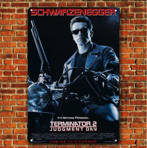 e1,Terminator 2 Judgement Day Movie Metal Poster - Tin Sign (Size 20x30cm, 8x12) 20X30CM