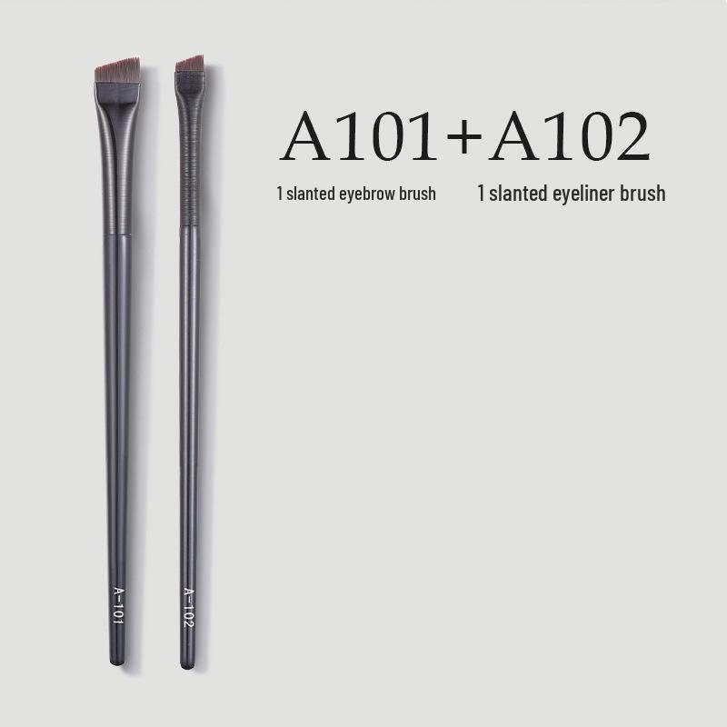 Ultra-Fine Flat Head Angled Eyeliner & Eyebrow Brush - Portable Makeup Tool with Single Free Shipping