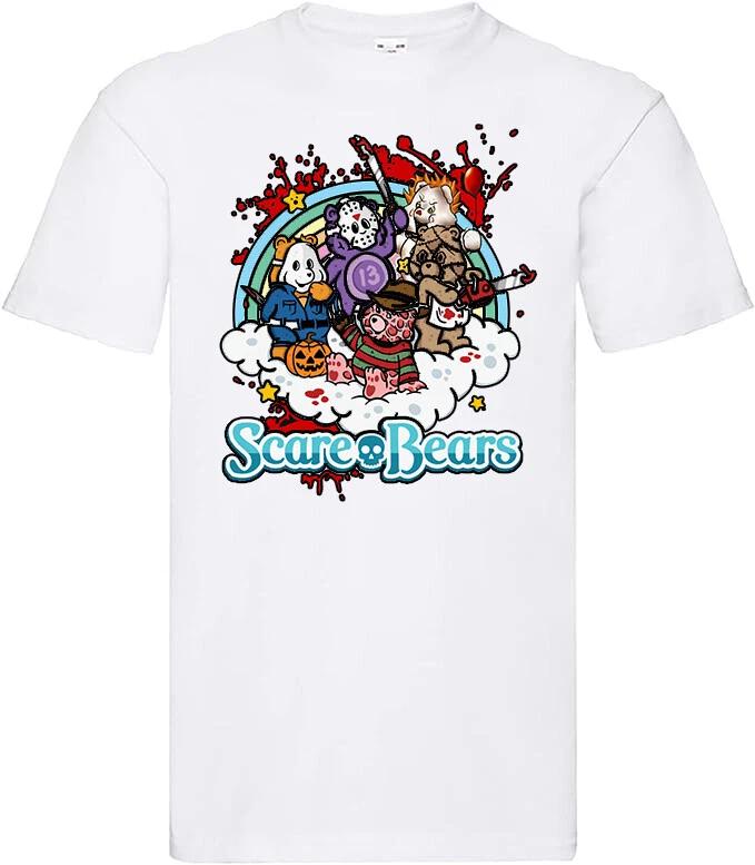 film movie halloween horror funny retro novelty t shirt for scare bears fans 2XL