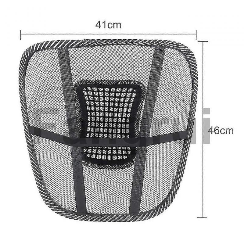 For New Car Season Universal Ice Milk Mesh Breathable Massage Waist Pillow