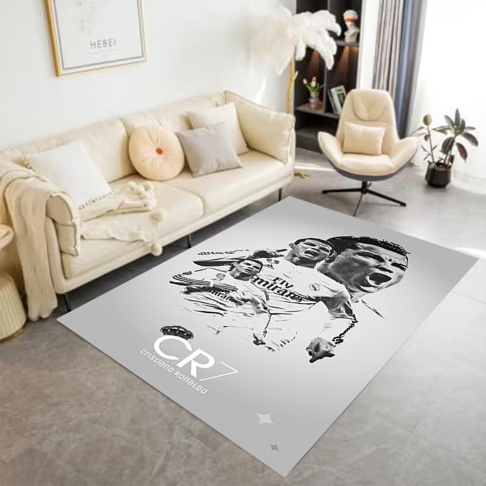 Ronaldo Juventus Action Floor Mat Design for Playrooms Living Rooms Entryway Study Room Anti-slip Rug Decorate Offices Wedding Party Gift