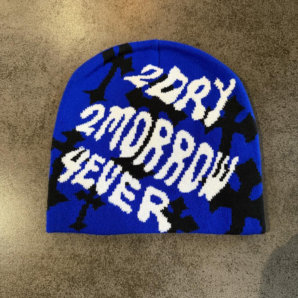 Knit Hat With Alphabet Pattern For Streetwear And Cold Weather Wear