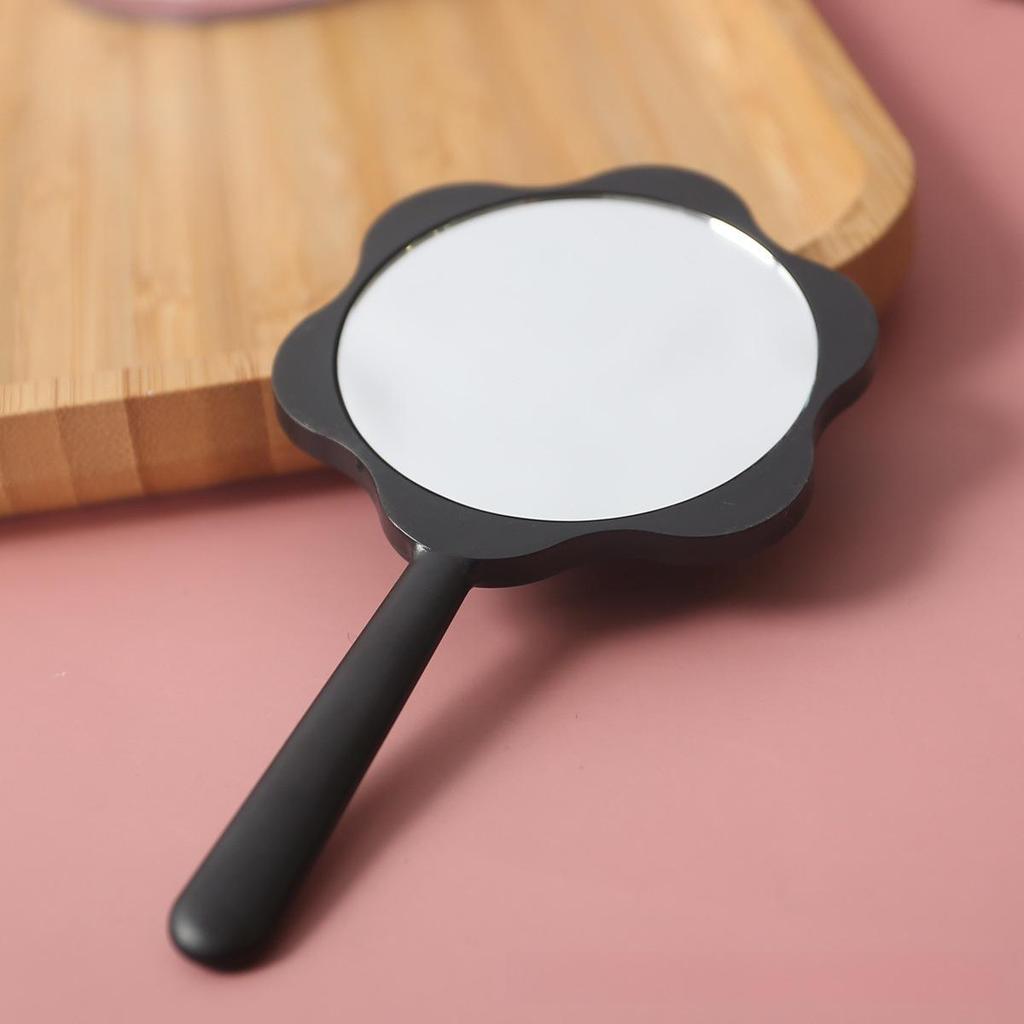 DIY Handheld Makeup Mirror with Creative Handle - Portable and Stylish for Girls